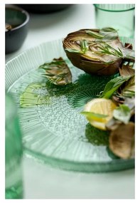 Zelený sklenený servírovací tanier ø 30 cm Kusintha – Bitz