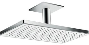 HANSGROHE Rainmaker Select horná sprcha 1jet, 466 x 270, s prívodom zo stropu 100 mm, biela/chróm, 24002400