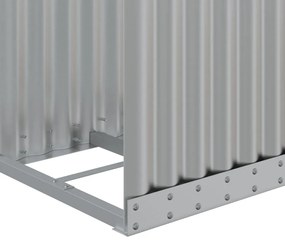 Držiak na polená strieborný 40x45x100 cm pozinkovaná oceľ