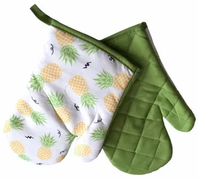 Kuchynská rukavica FRUITS, s ananásom - sada 2ks