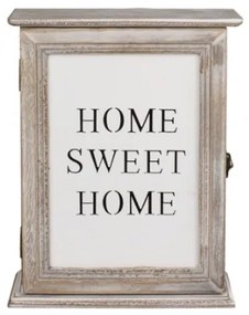 Drevená skrinka na kľúče Home Sweet Home