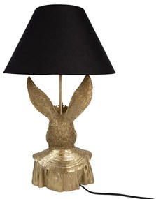 Dekor lampa stolová RABBIT gold