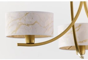 Jupiter 2096 - Luster na reťazi ARTHUR 3xE27/15W/230V biela/zlatá/mramorový dekor