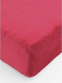 Plachta mikroplyš Deluxe 90 x 200 cm - tmavo červené