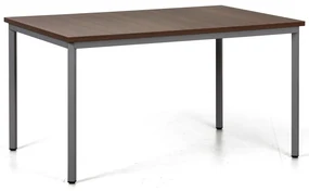 Jedálenský stôl TRIVIA, tmavo sivá podnož, 1600 x 800 mm, orech