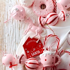 Vianočná ozdoba EVI PINK jednorožec 710247