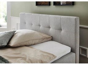 Svetlosivá boxspring posteľ s úložným priestorom 180x200 cm Catania - Meise Möbel