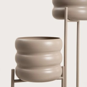 Stojan na kvety BUUBLE s kvetináčmi, béžový 765766