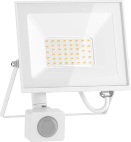Mexen Luxpro+ LED reflektor s pohybovým senzorom, 30W, studená - 6500K, 3300 lm, biela - L236-030-65-20