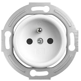 Elhard Zásuvka Retro Klasik, biela KL2000W