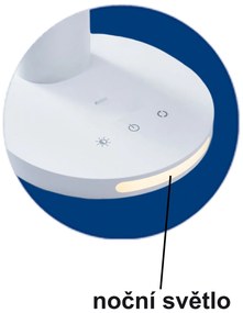 TOP LIGHT Stolová lampička Viola C, Čierna