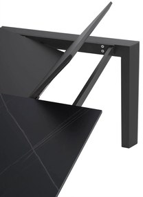 Rozkladací stôl sallie 160 (240) x 90 cm antracitový MUZZA