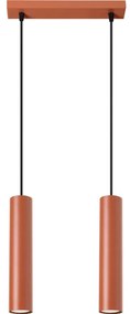 Sollux SL.1490 - Luster na lanku LAGOS 2xGU10/10W/230V červená