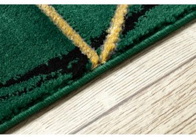 Behúň EMERALD exkluzívny 1012 glamour, marmur, geometrický zelený / zlatý - Výpredaj