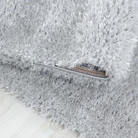 Ayyildiz koberce Kusový koberec Brilliant Shaggy 4200 Silver kruh - 80x80 (priemer) kruh cm