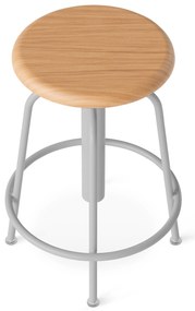 Stolička s dreveným sedadlom