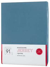 JERSEY PRESTIERADLO 200X220 CM, VÝŠKA 30 CM SVETLOMODRÉ