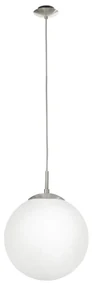 Eglo 85262 - Luster na lanku RONDO 1xE27/60W/230V pr. 25 cm biela EG85262
