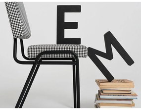 Bielo-čierna jedálenská stolička Simple - CustomForm