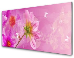 Skleneny obraz Kvety rastlina príroda 100x50 cm