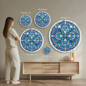 DUBLEZ | Drevený obraz mandala - Zirkón