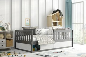 INTERBEDS Detská posteľ Smart 160 x 80 cm - sivá