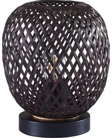 Stolná lampa ZANZIBAR 1xE27/20W/230V pr. 18 cm bambus