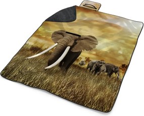 Sablio Plážová deka Slon Africký: 200x140 cm