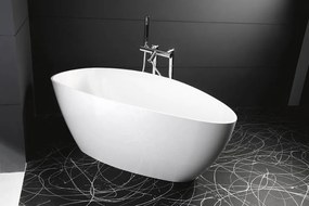 Gelco Gelco, ELIPSIE - vaňa, 1570x700x560mm, liaty mramor, objem 260l, biela lesk, GVEL1570