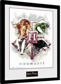Rámovaný Obraz - Harry Potter - Hogwarts Water Colour