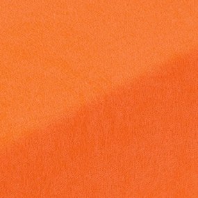 Napínacia plachta na posteľ froté EXCLUSIVE oranžová 90 x 200 cm