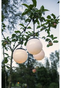 Súprava 3 závesných vonkajších solárnych svetiel Star Trading Globus, ø 10 cm