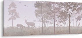 Obraz - Lesík jednofarebný (120x50 cm)