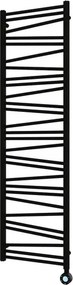 Radiátor elektrický SAT Lilon 169,5x50 cm čierna matná SATRALI1695500EBL