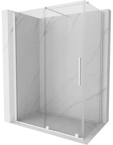 Mexen Velar sprchová kabína, posuvné dvere 150 x 75 cm, Priehľadné, biela - 871-150-075-01-20