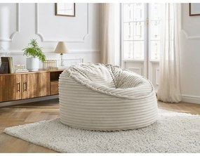 Béžový menčestrový sedací vak Socrate – Bobochic Paris