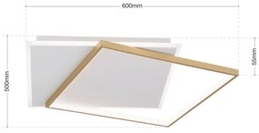 Orion DL 7-692- LED Stmievateľné stropné svietidlo EMANUEL LED/50W/230V biela/zlatá