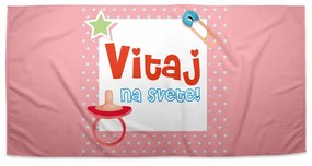 Sablio Uterák Vitaj na svete 3 - 30x50 cm