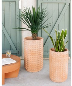 Súprava 2 terakotových kvetináčov Kave Home Celi