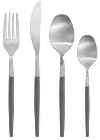 Tmavosivý/v striebornej farbe antikoro príbor 16 ks Maxime – Blomus