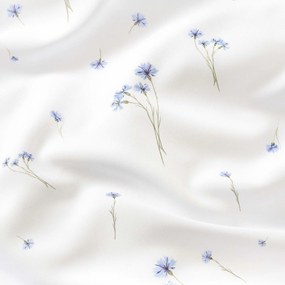 Goldea behúň na stôl teflónový - modré nevädze 35x140 cm