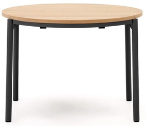 Okrúhly rozkladací jedálenský stôl s doskou v dubovom dekore v prírodnej farbe ø 90 cm Montuiri – Kave Home