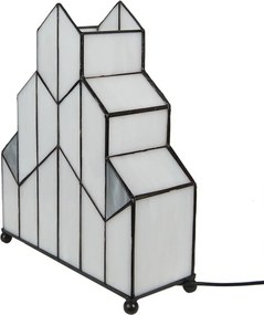 Stolová lampa Tiffany v neobvyklom tvare Crame - 30*4*25 cm