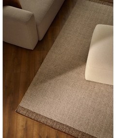 Béžový obojstranný ručne tkaný vlnený koberec 160x230 cm Nifelia – Kave Home