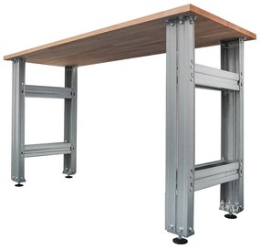 Pracovný stôl BULLRACK 90x150x60 cm, zinok
