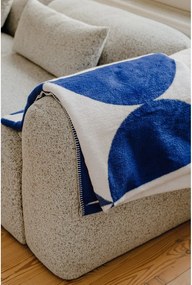 Modrá/krémovobiela deka 150x200 cm Tul – noo.ma