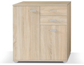 Úzka kombinovaná komoda MICHALA - dub sonoma