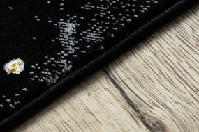 Koberec GLOSS 410A 86 mramor glamour - čierny / zlatý