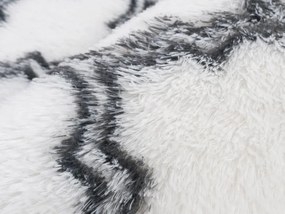 TZ Biely vzorovaný koberec shaggy Decor Latern Rozmer: 140x200 cm