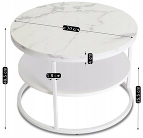 PROXIMA.store - Nadčasový okrúhly konferenčný stolík BEST FARBA: biela